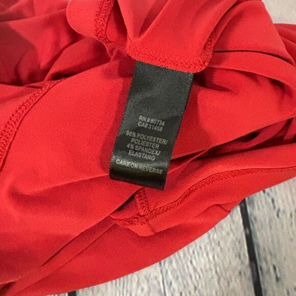 NWT Max and Cleo Meg Coral and Brown Y2K Rockabilly Skater Mini Halter Dress L - Picture 5 of 10